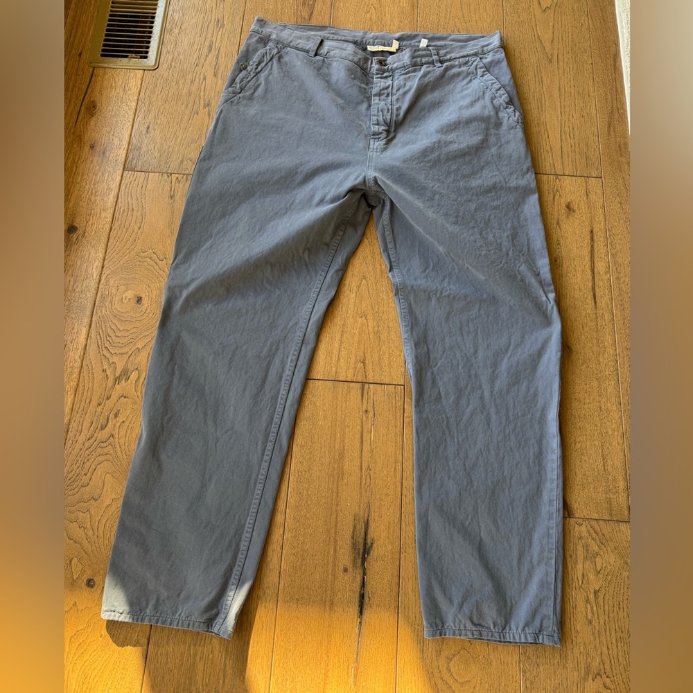 40/30 Raleigh Denim Rowan trousers 
Overcast